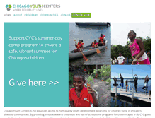 Tablet Screenshot of chicagoyouthcenters.org